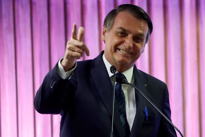 Bolsonaro forseti hefur gefið út tilskipun um að rýmka skotvopnalöggjöf Brasilíu.