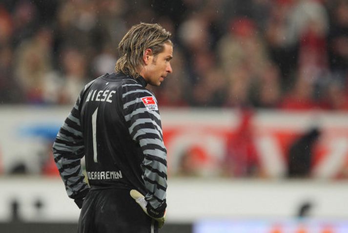 Tim Wiese mátti hirða knöttinn sex sinnum úr eigin mark í dag.