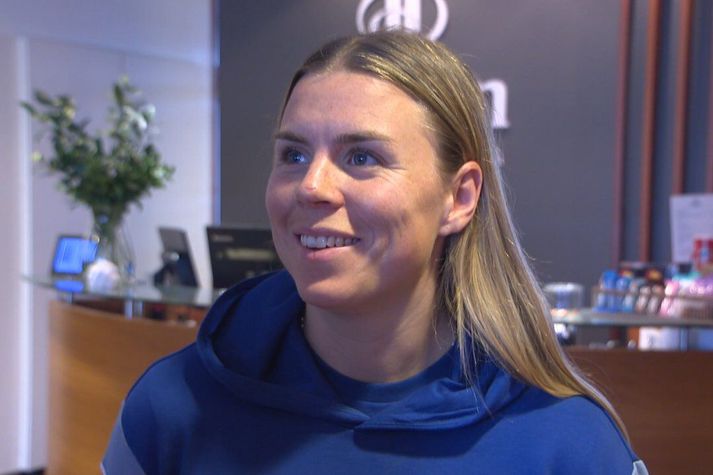 Ingibjörg skoraði annað marka Íslands gegn Norður-Írlandi ytra.