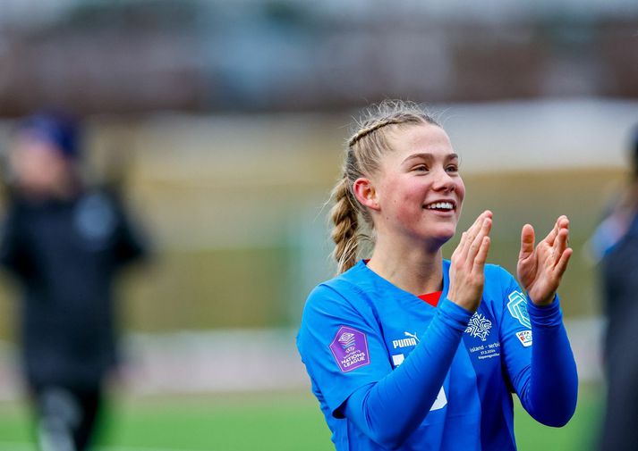 Sædís Rún Heiðarsdóttir skoraði sitt fyrsta mark fyrir Vålerenga í dag.