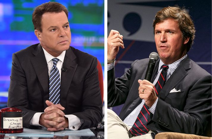 Shepard Smith og Tucker Carlson.