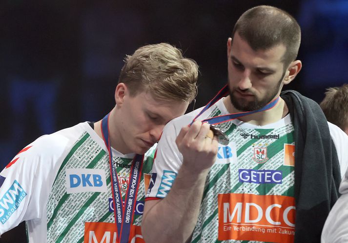 Gísli Þorgeir Kristjánsson og félagar í Magdeburg ætla sér að vinna síðasta titilinn sem vinnst undir merkjum Daikin-deildarinnar.