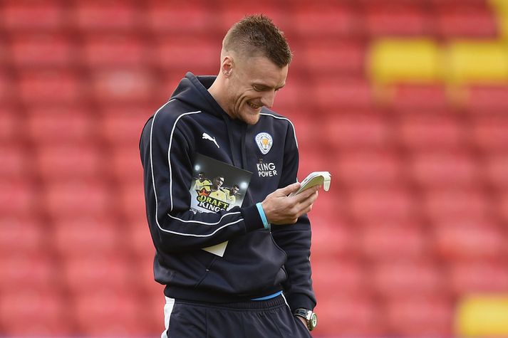 Jamie Vardy tekur lífinu með ró.