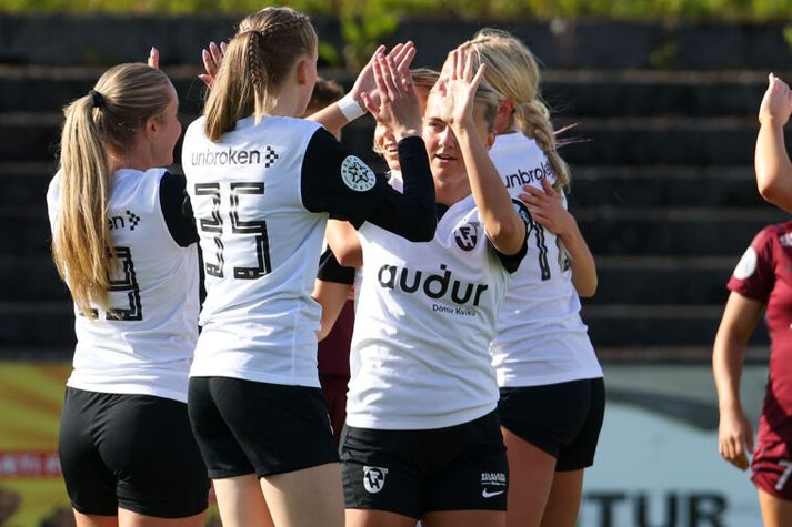 Elísa Lana Sigurjónsdóttir bjargaði stigi fyrir Kristianstad í kvöld.