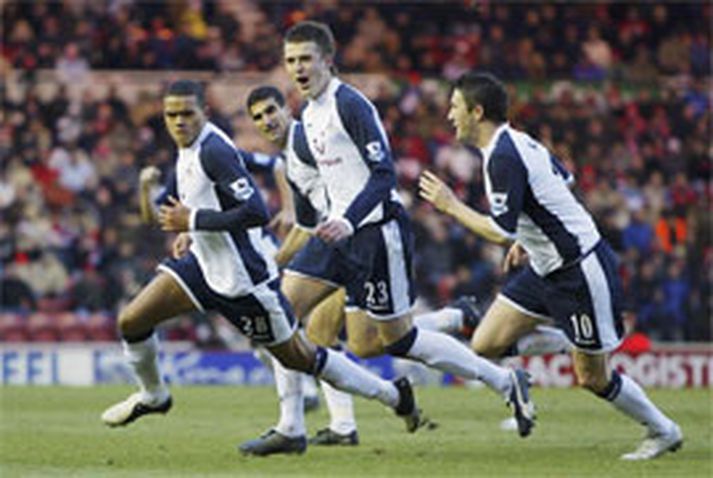 Tottenham náði að stela stigi á Riverside í dag