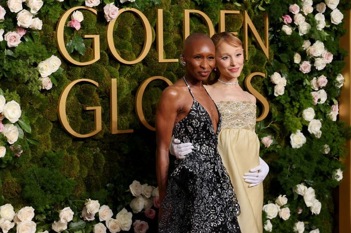 Cynthia Erivo og Ariana Grande eru báðar tilnefndar til Golden Globe verðlauna. 