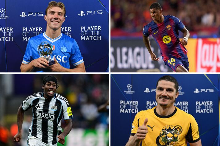 Fjórir fyrrverandi leikmenn Manchester United sem áttu gott kvöld í Meistaradeild Evrópu í gær.