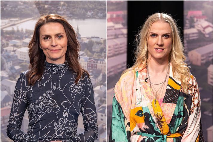 Ásdís Kristjánsdóttir, bæjarstjóri Kópavogsbæjar, og Sigurbjörg Erla Egilsdóttir, bæjarfulltrúi Pírata.