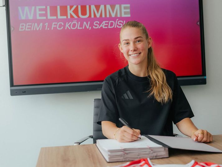Sædís Rún Heiðarsdóttir er búin að skrifa undir samning til þriggja ára við Köln.