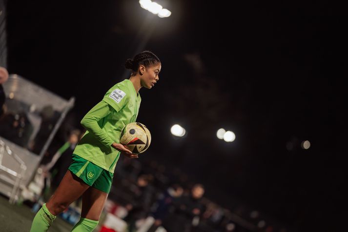 Sveindís Jane Jónsdóttir lék allan leikinn fyrir Wolfsburg í dag.
