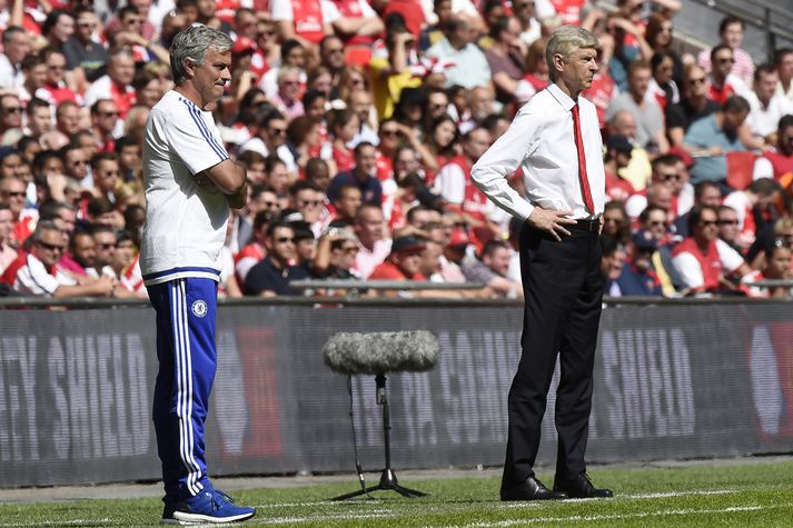 Jose Mourinho og Arsene Wenger.
