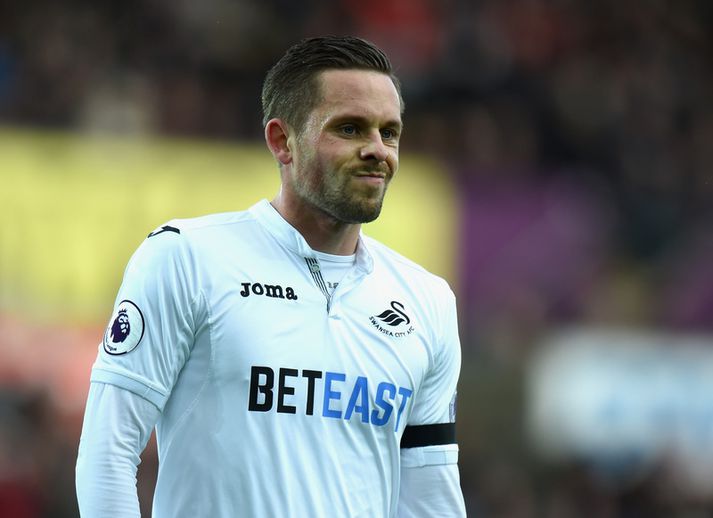 Gylfi átti frábært tímabil með Swansea.