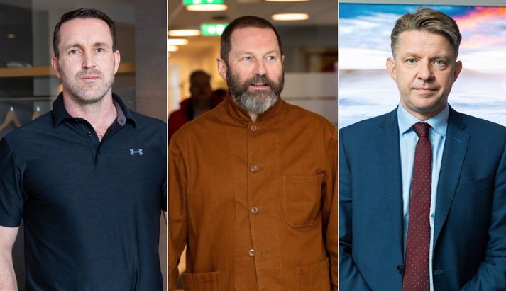 Jón Þór Þorvaldsson, formaður Félags íslenskra atvinnuflugmanna, Ástráður Haraldsson, ríkissáttasemjari og Bogi Nils Bogason, forstjóri Icelandair.   Ástráður segir kjaradeilu flugstétta og Icelandair snúna en þó þokast áfram.