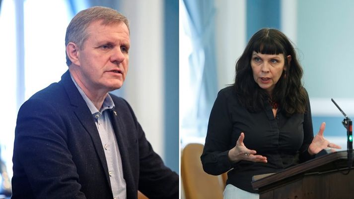 Jón Gunnarsson og Birgitta Jónsdóttir.