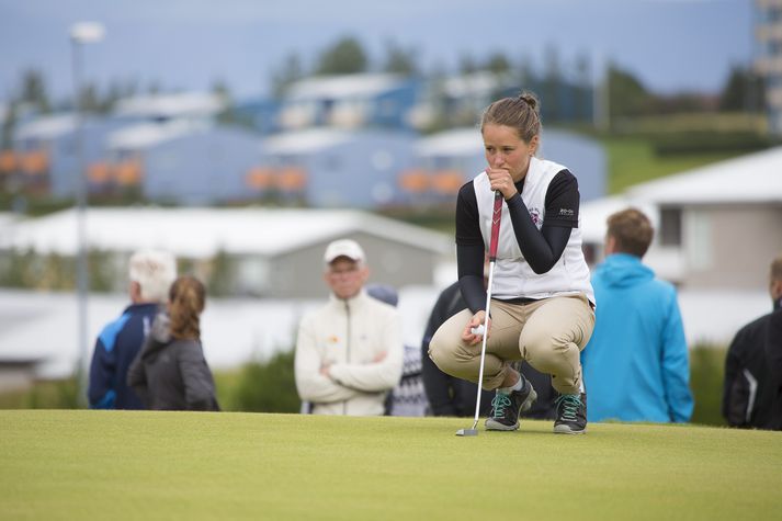 Guðrún Brá Björgvinsdóttir er í landsliðinu sem tekur þátt á EM á heimavelli.