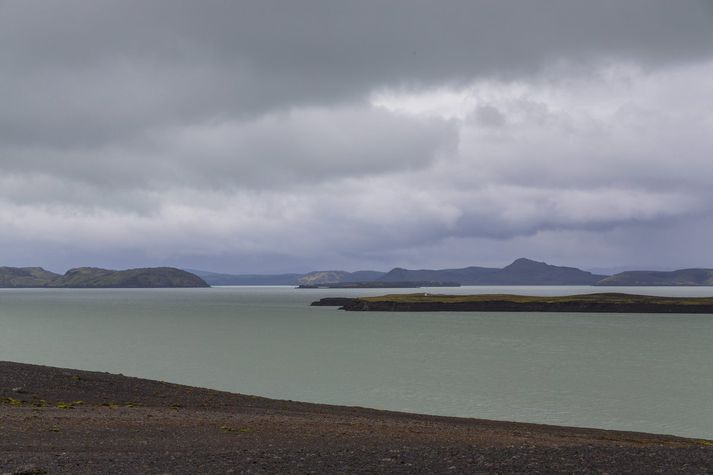 Við Þórisvatn.