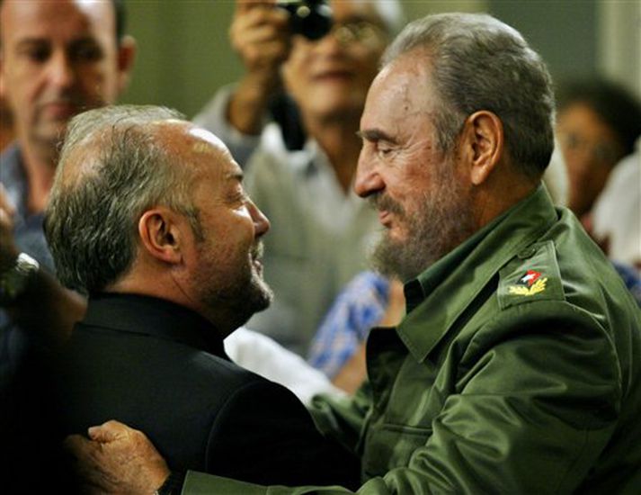 George Galloway og Fidel Castro eru vinir.