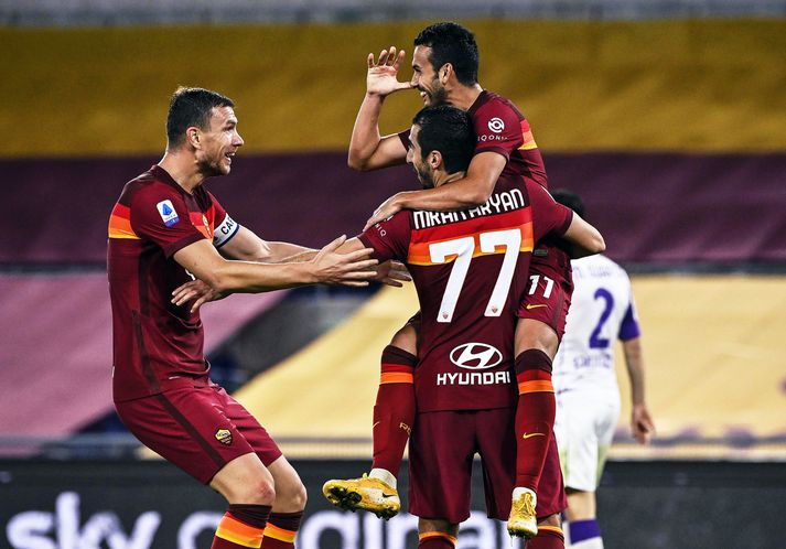 Roma vann góðan sigur um helgina þar sem Henrikh Mkhitaryan skoraði þrennu.
