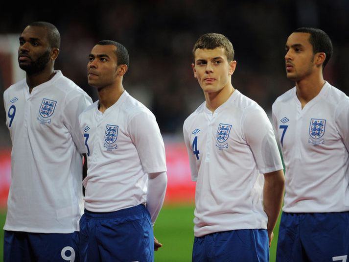 Jack Wilshere í enska landsliðsbúningnum.