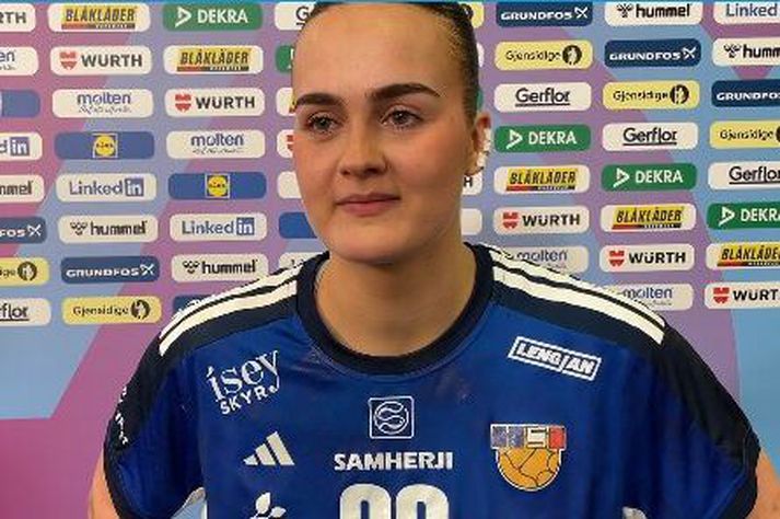 Katrín Tinna var öflug í kvöld.