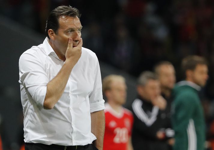 Wilmots var með 64% vinningshlutfall sem þjálfari Belgíu.