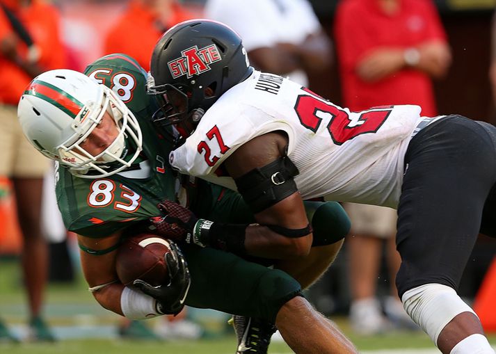 Úr leik Arkansas State og Miami.