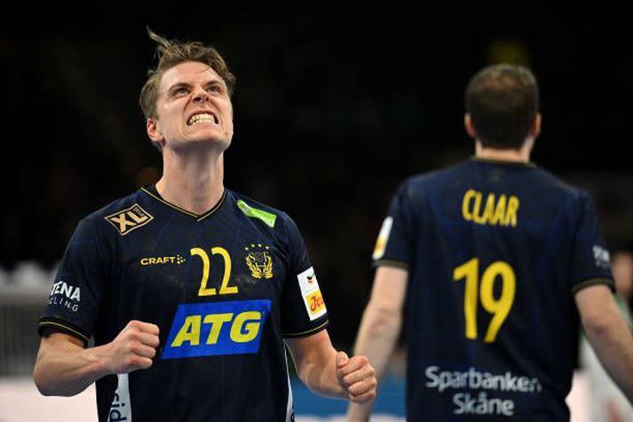 Lucas Pellas var markahæsti Svíinn í kvöld með 8 mörk