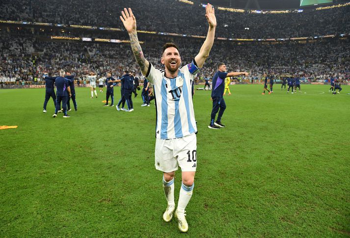 Lionel Messi var að spila á sínu síðasta heimsmeistaramóti og getur ekki kvatt stærsta sviðið með betri hætti. 