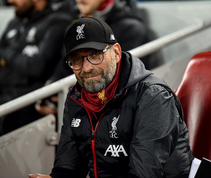 Jurgen Klopp á hliðarlínunni í leiknum gegn Napoli í gær.