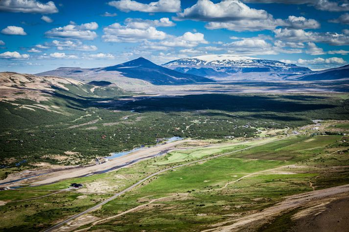 Framkvæmdir eru  hafnar við nýtt sumarhúsahverfi í Húsafelli. 