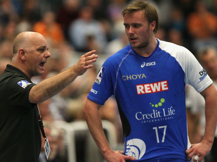 Kai Wandschneider talar við Sigurberg Sveinsson.