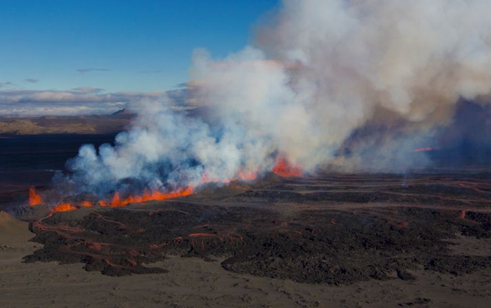 Vænta má gasmengunar á höfuðborgarsvæðinu í dag.