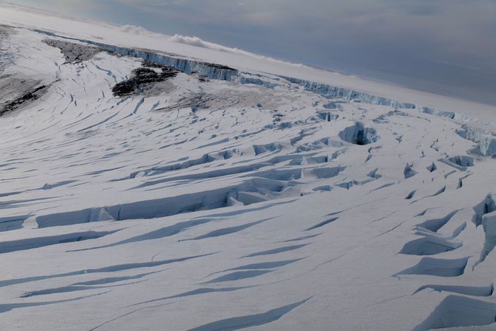 Mynd af Bárðarbungu úr safni.