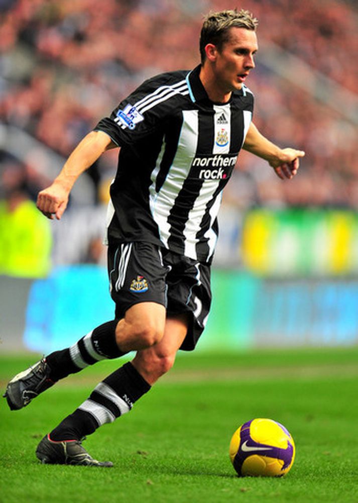 Peter Lövenkrands í leik með Newcastle.