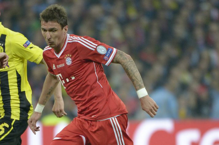 Mario Mandzukic skoraði fyrir FC Bayern í kvöld