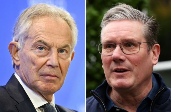 Blair ráðleggur Starmer að hlaupast ekki undan vandamálunum heldur takast á við þau.
