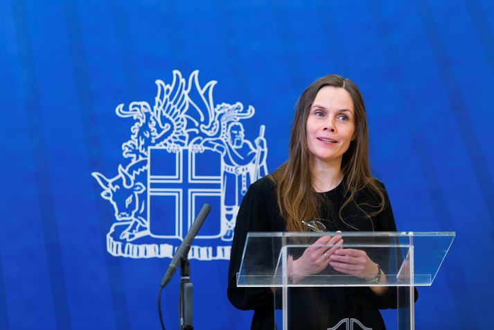 Katrín Jakobsdóttir forsætisráðherra fer með stjórn fundarins.
