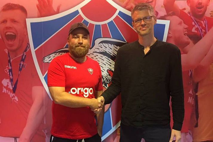 Finnur Freyr Stefánsson og Grímur Atlason, stjórnarformaður Vals.