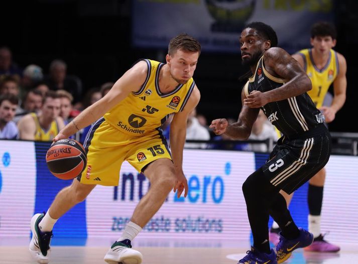 Martin Hermannsson á ferðinni með Alba Berlin liðinu.