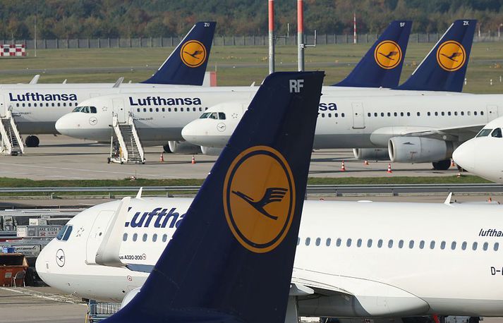 Björgunarpakki þýska ríkisins kemur í veg fyrir gjaldþrot Lufthansa.