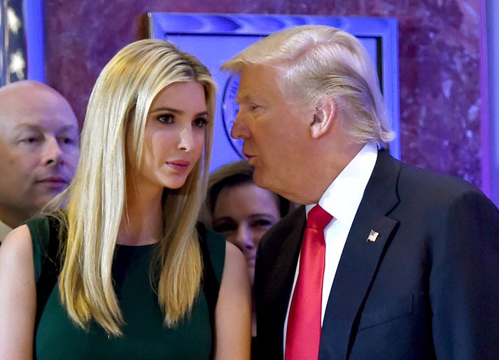 Ivanka og Donald Trump.