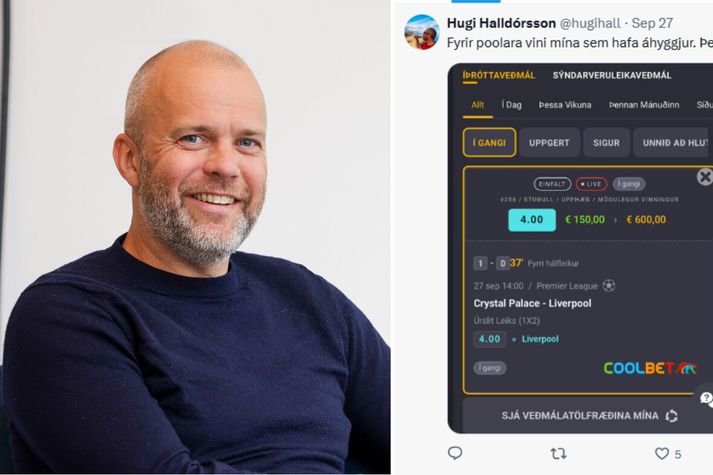 Hugi er stjórnarmaður hjá KKÍ og er í virku samstarfi við erlenda veðmálafyrirtækið Coolbet.