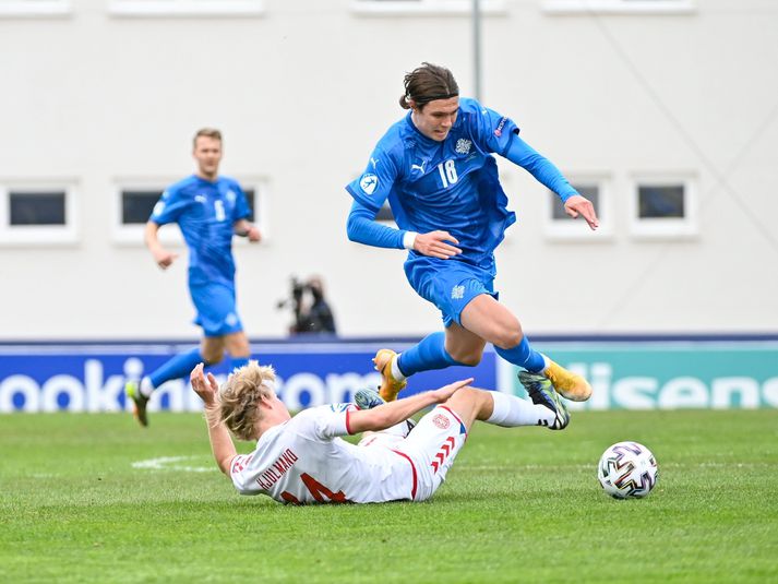 Willum í landsleik með íslenska U21-landsliðinu.