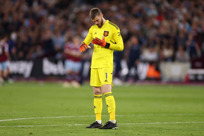 David De Gea gerði hræðileg mistök í marki West Ham.