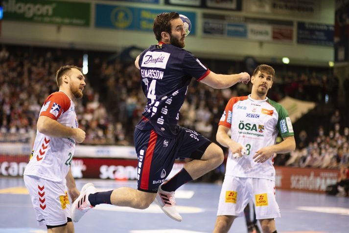  Teitur Örn Einarsson var frábær í sigri SG Flensburg-Handewitt í dag.