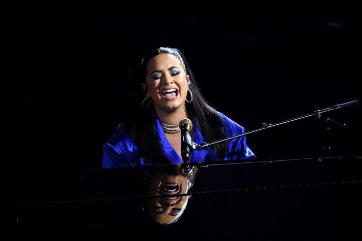 Demi Lovato kom fram á Billboard-verðlaunahátíðinni í fyrra.