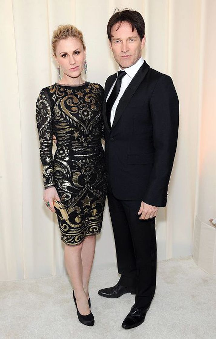 Anna Paquin og Stephen Moyer eiga von á sínu fyrsta barni saman.
