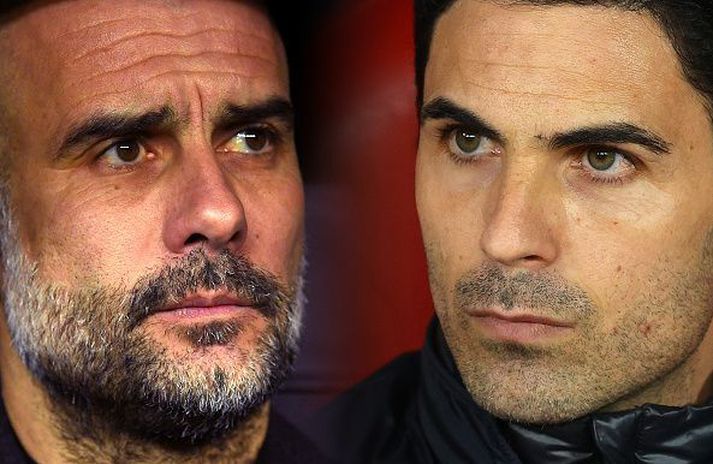 Guardiola og Arteta mætast í kvöld.