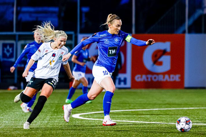 Anna María Baldursdóttir, fyrirliði Stjörnunnar, hefur verið úrskurðuð í tveggja leikja bann fyrir að toga í hár andstæðings.