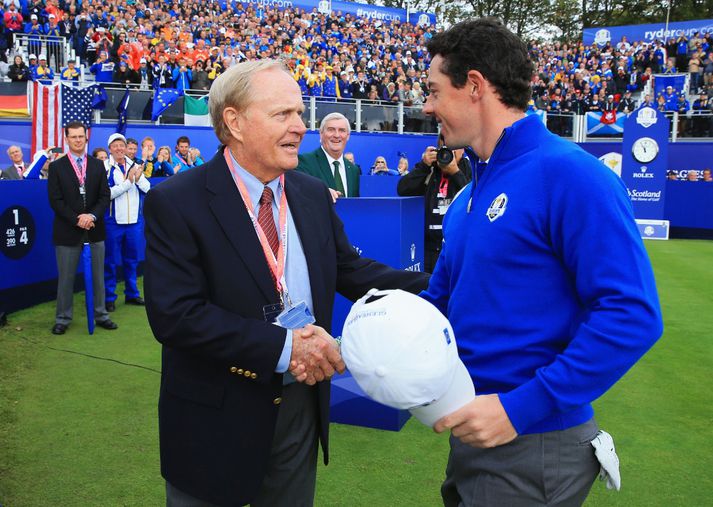 Jack Nicklaus óskar Rory McIlroy góðs gengis.